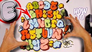 How To Draw Throwie Graffiti Letters Tutorial Basic To Advanced screenshot 3