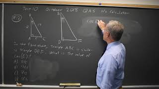 Test 10: Oct 2018 Trigonometry #3-12