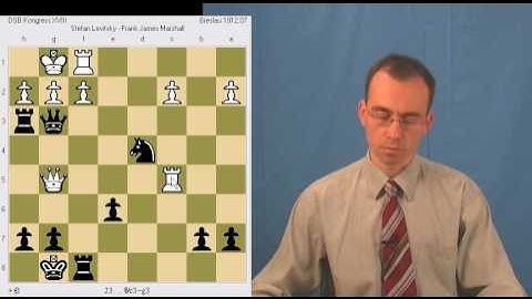 Chess Tactics: S. Levitsky - Frank Marshall (Breslau, 1912)
