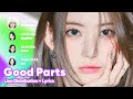 LE SSERAFIM - Good Parts (Line Distribution   Lyrics Karaoke) PATREON REQUESTED