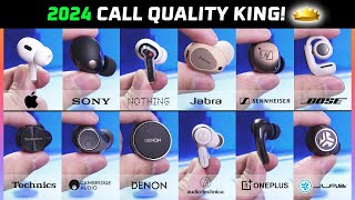 2024 BEST Earbuds for Call Quality Ranked! (Tested in NOISY Public Place) 🔥
