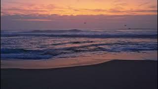 Post-Sunset Glow on the Beach - Nature ASMR, 4 hours at 4K