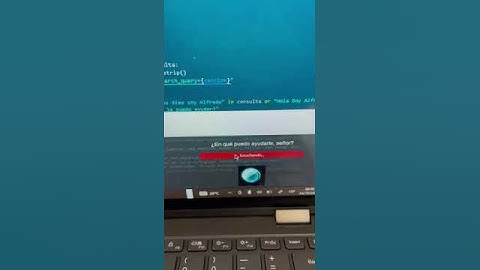 Asistente de voz hecho con python (usando IA)