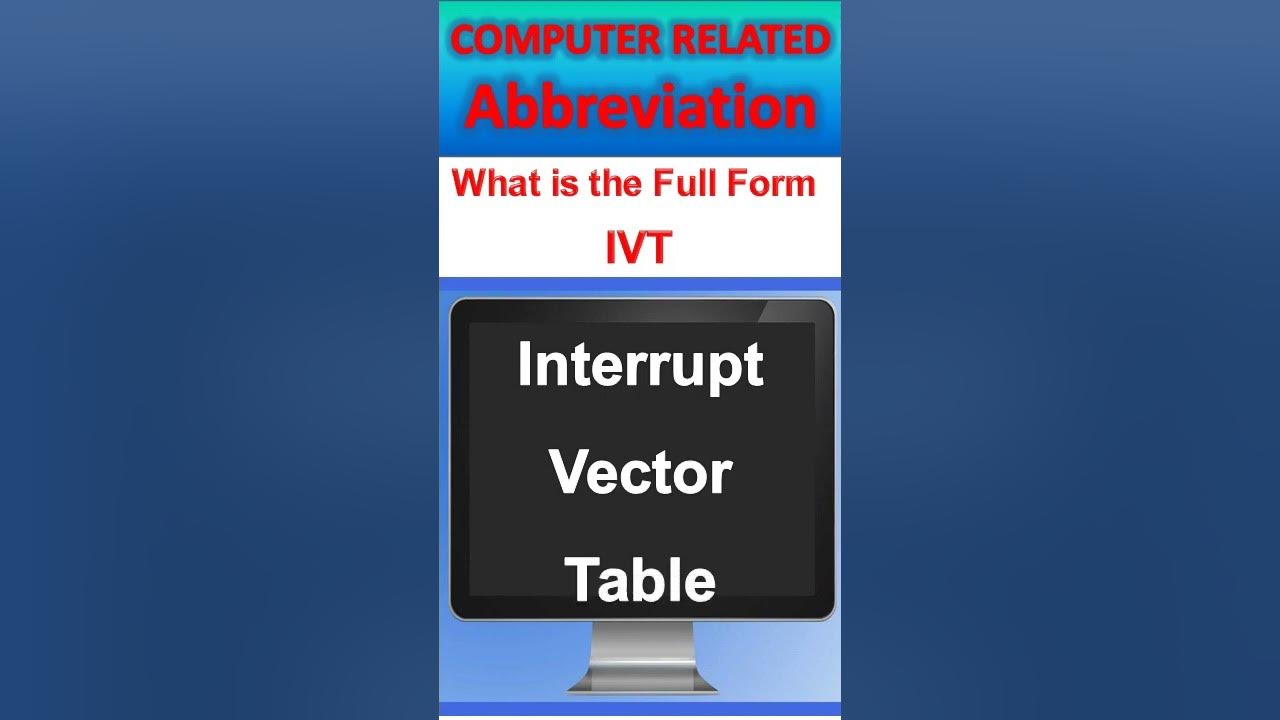 What is the full ivt interrupt vector table youtube