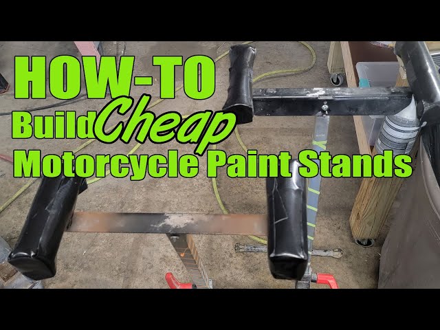 How to build an inexpensive motorcycle tank, fender stand for