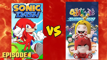 Sonic Dash VS Oddbods Turbo Run Mod Apk Gameplay - Gaming