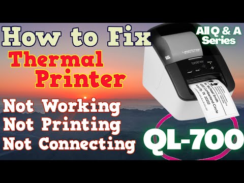 How to Fix Brother Thermal Printer Error (Unable to Print) QL-700 ( All Q & A Series )