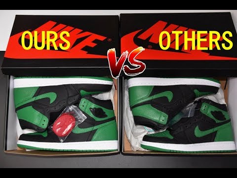 jordan 1 pine green real vs fake