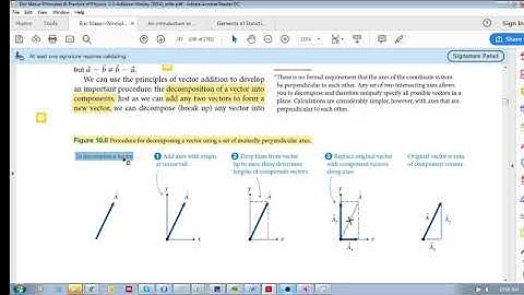 Chap 10.2 - Vectors in a plane (c), Decomposing a vector