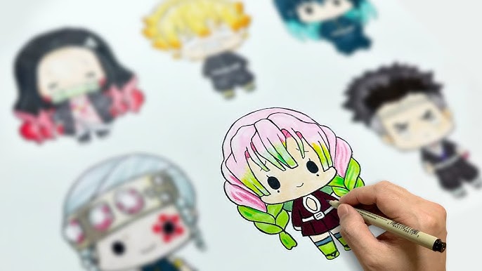 Demon slayer chibi desenho