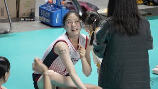 [4K]박혜민선수 여자아이 볼키스 받고 대반전 표정 ㅋㅋㅋㅋ