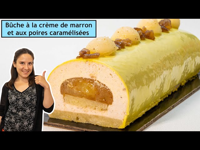 Bûche de Noël à la mousse de poire - Fiche recette avec photos - Meilleur  du Chef