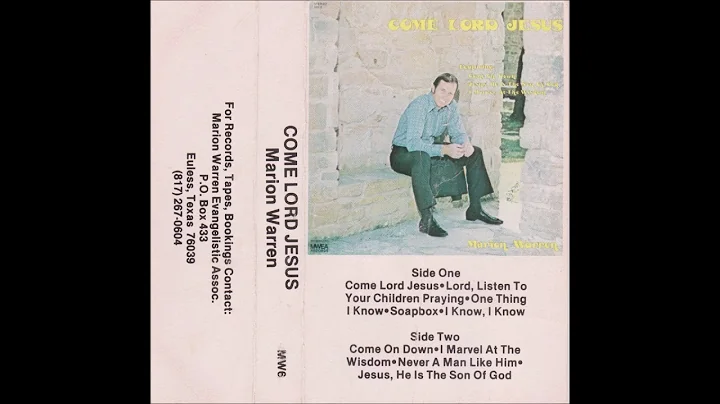 Never A Man Like Him - Marion Warren