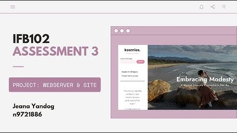 IFB102 - Assessment 3 Mini Project - Jeana Yandog