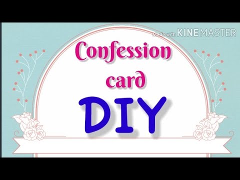 How to make confession card || DIY || paper confession card - YouTube