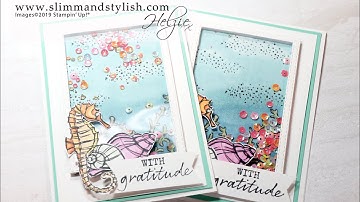 Seaside Notions Sequin Shaker Card.