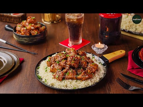 Coca-Cola Chicken Bites with Garlic Rice Recipe By SooperChef