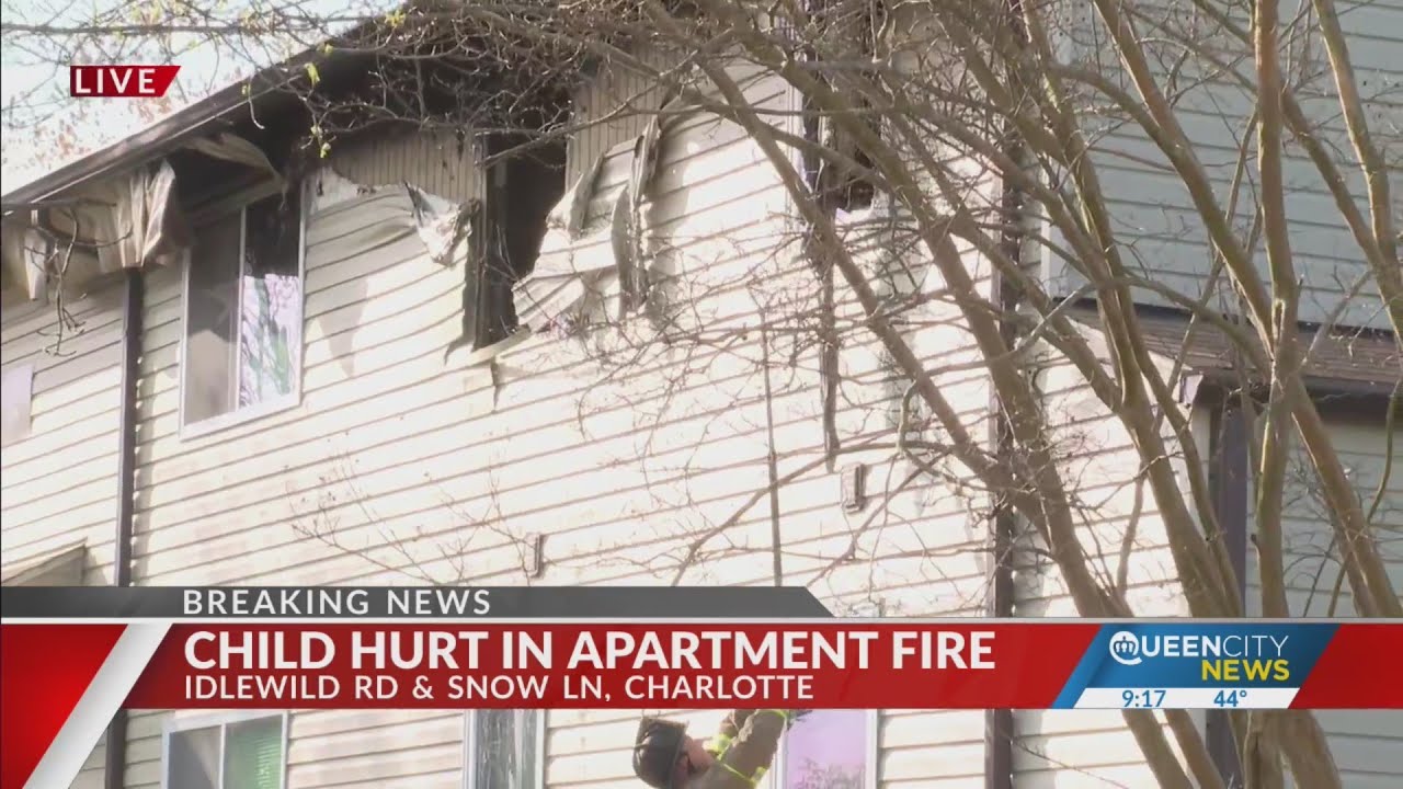 Child hospitalized after east Charlotte apartment fire, officials say ...