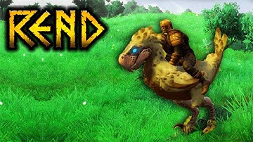 Best Mount So Far!  Roc Whelp Taming! - Rend Survival Gameplay Part 7