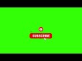 Liquid Red YouTube Subscribe Button Green Screen Effects