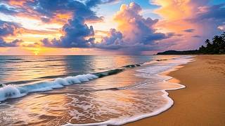 Ocean Waves 🌊 | The Beautiful Colors of Nature 🌅 | Emerald Sea, Sunset