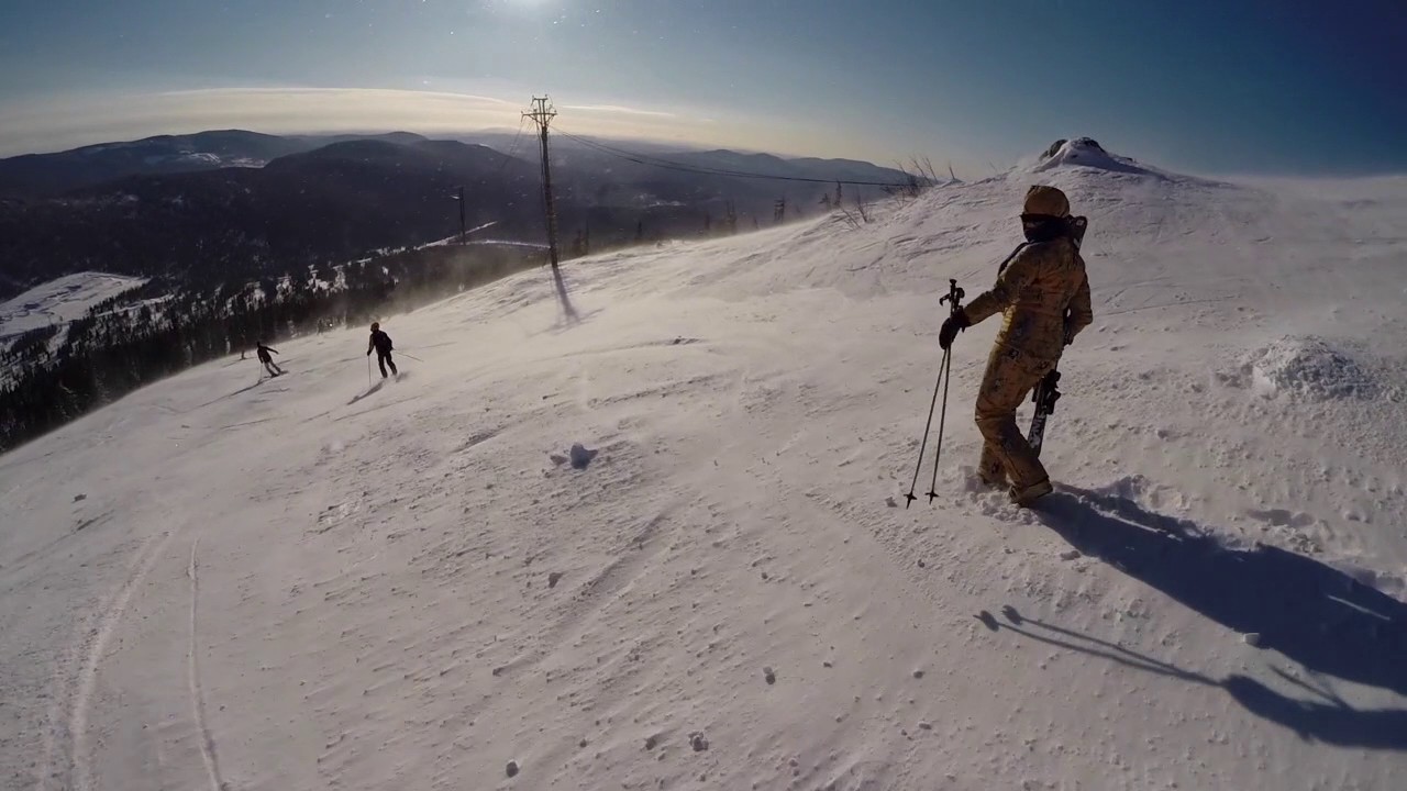 Сектор Е ( Шерегеш ) от заката до рассвета - YouTube