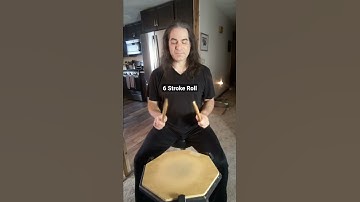 6 Stroke Roll #drums #rudiments #drumtechnique #rhythm #drumming #practicepad #practice #drumrolls