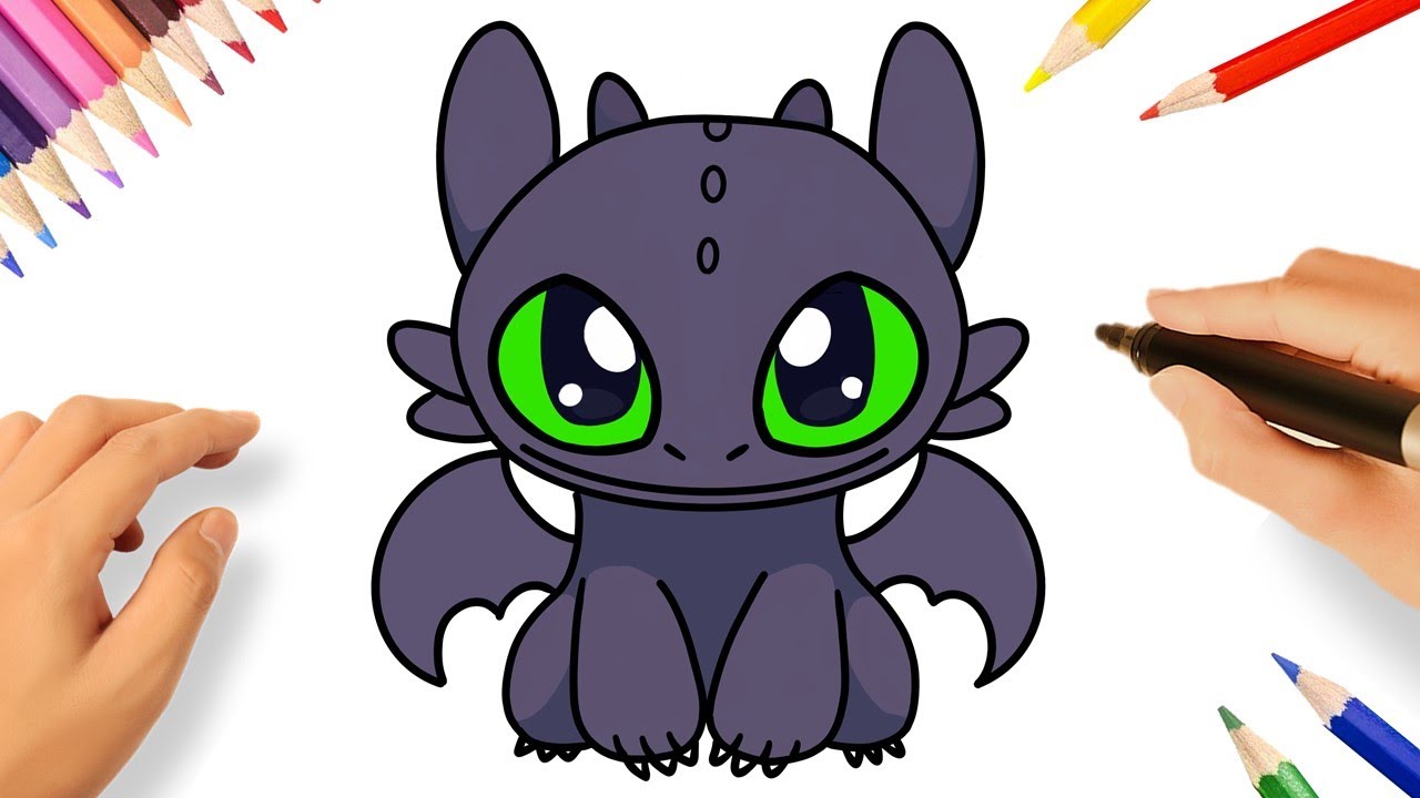 CÓMO DIBUJAR a CHIMUELO FÁCIL PASO A PASO | CÓMO ENTRENAR A TU DRAGÓN ...