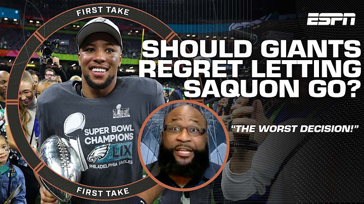 The Giants should feel AWFUL about Saquon & the Eagles’ Super Bowl win! - Marcus Spears | First Take