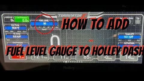 How To Wire And Program Fuel Level Gauge to your Holley Dash