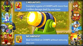Bomb Blitz - No Harvest & 2 Megapops Achievements Run