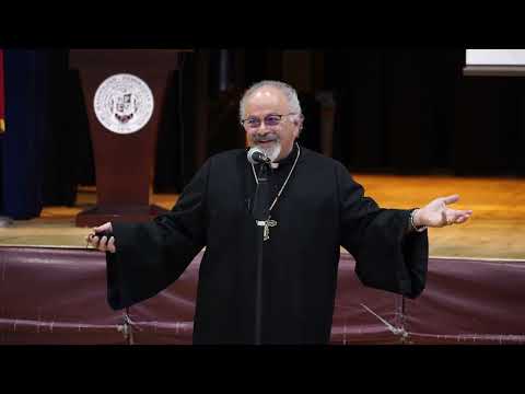 Fr. Vazken visits AGBU Manoogian-Demirdjian School for Vardanants Day