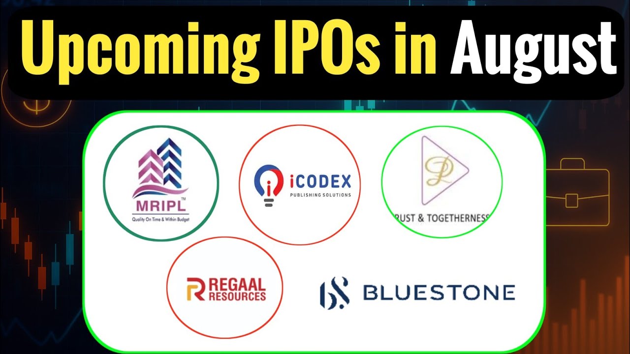 Upcoming IPO in August 2025 | BlueStone Jewellery IPO,Regaal Resources,Patel Retail & More IPO