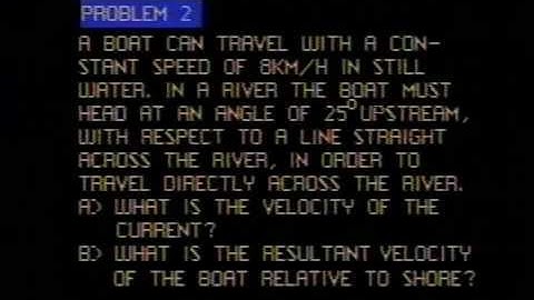 Physics Problems Animated: Vectors and Projectile Motion II