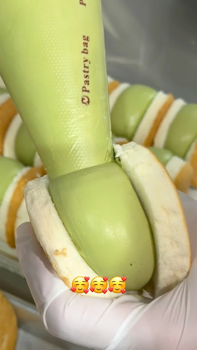Pistachio Souffle Pancake🥰🥰 #dessert #food #sweet