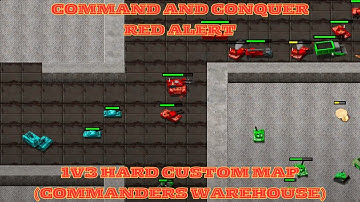 Command And Conquer Red Alert Remastered 1v3 (Custom: Commanders Warehouse} RTS Gameplay PC 2025