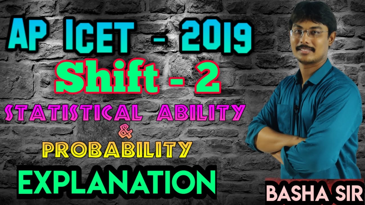 AP ICET MATHEMATICAL ABILITY  SHIFT - 2, 2019 PAPER PROBLEMS EXPLANATION IN TELUGU// BASHA SIR