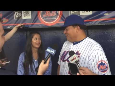 Bartolo Colon meets the media 