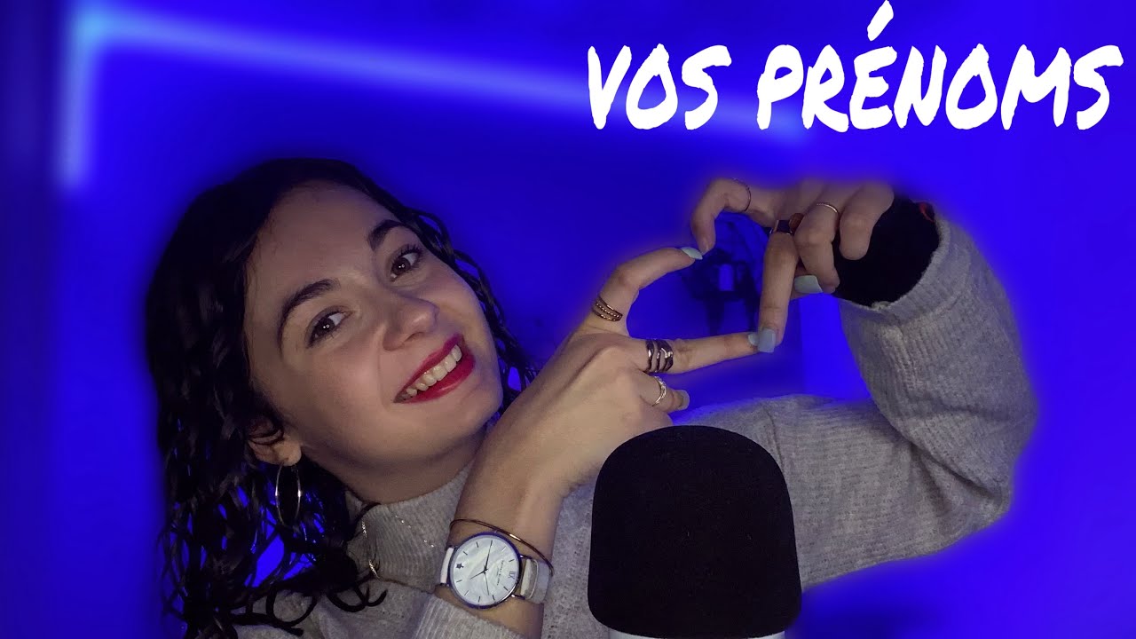 • ASMR FR • JE CHUCHOTE VOS PRÉNOMS • 😍🩷