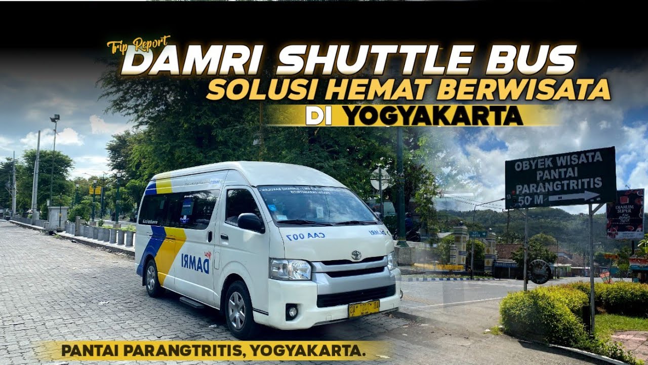 TARIF MURAH BANGET,KOK BISA SEPI PENUMPANG ⁉️ Trip DAMRI Shuttle Pariwisata Yogyakarta