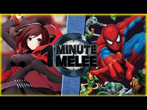 Ruby Rose vs Spiderman (RWBY vs SpiderMan) One Minute Melee S6 Bonus EP7