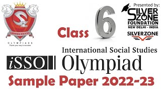iSSO International Social Studies Olympiad Silverzone Sample Paper Class 6