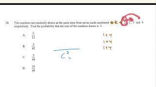 HKDSE 2018 Paper 2 Q28 Prob