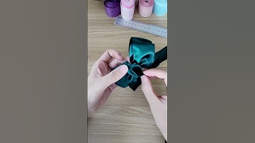 Hướng dẫn làm kẹp tóc nơ từ ruy băng bởi Solmi| Tutorial make ribbonbow hairclip #solmi #diy #bow