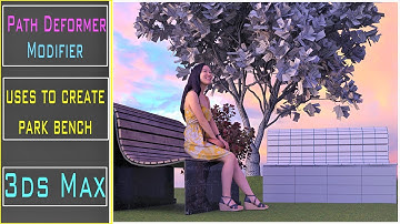 How to use Path Deformer in 3ds max | modeling of Bench | 3ds Max #animation#modeling |Sunil Rawat |