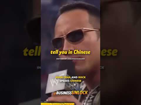   John Cena And The Rock Speaks Chinese