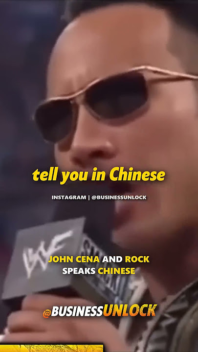 John Cena And The Rock Speaks Chinese