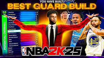 BEST GAME BREAKING GUARD BUILD in NBA 2K25! NEW 2-WAY 3-LEVEL SHOT CREATOR BUILD! BEST BUILD 2K25