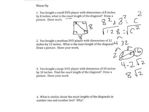 Grade 8 Pythagorean Theorem Worksheet Word Problems - Gamers Smart