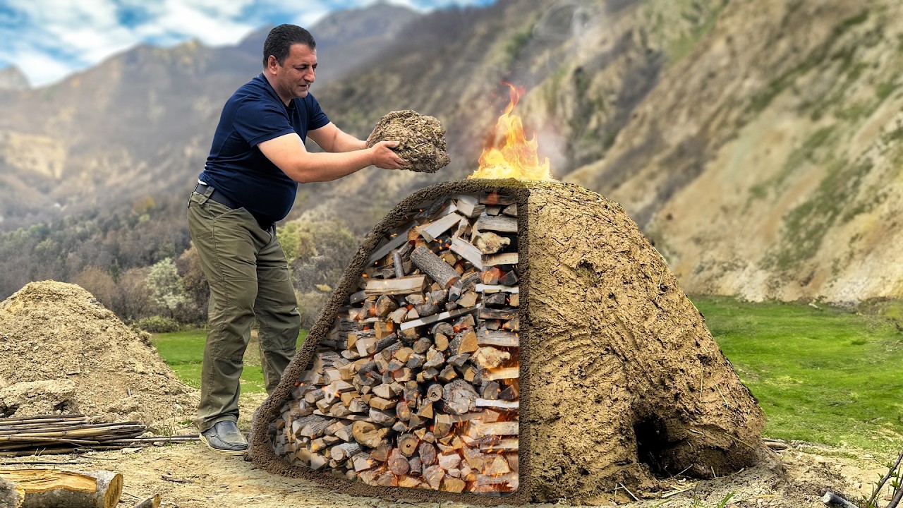 صنعت الفحم بيدي لأفضل لحم خروف! حياة في الجبال